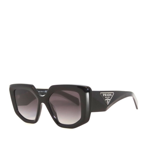 Prada 14ZS 10 1AB09S 50 Black Gray Gradient Sunglasses PR14ZS